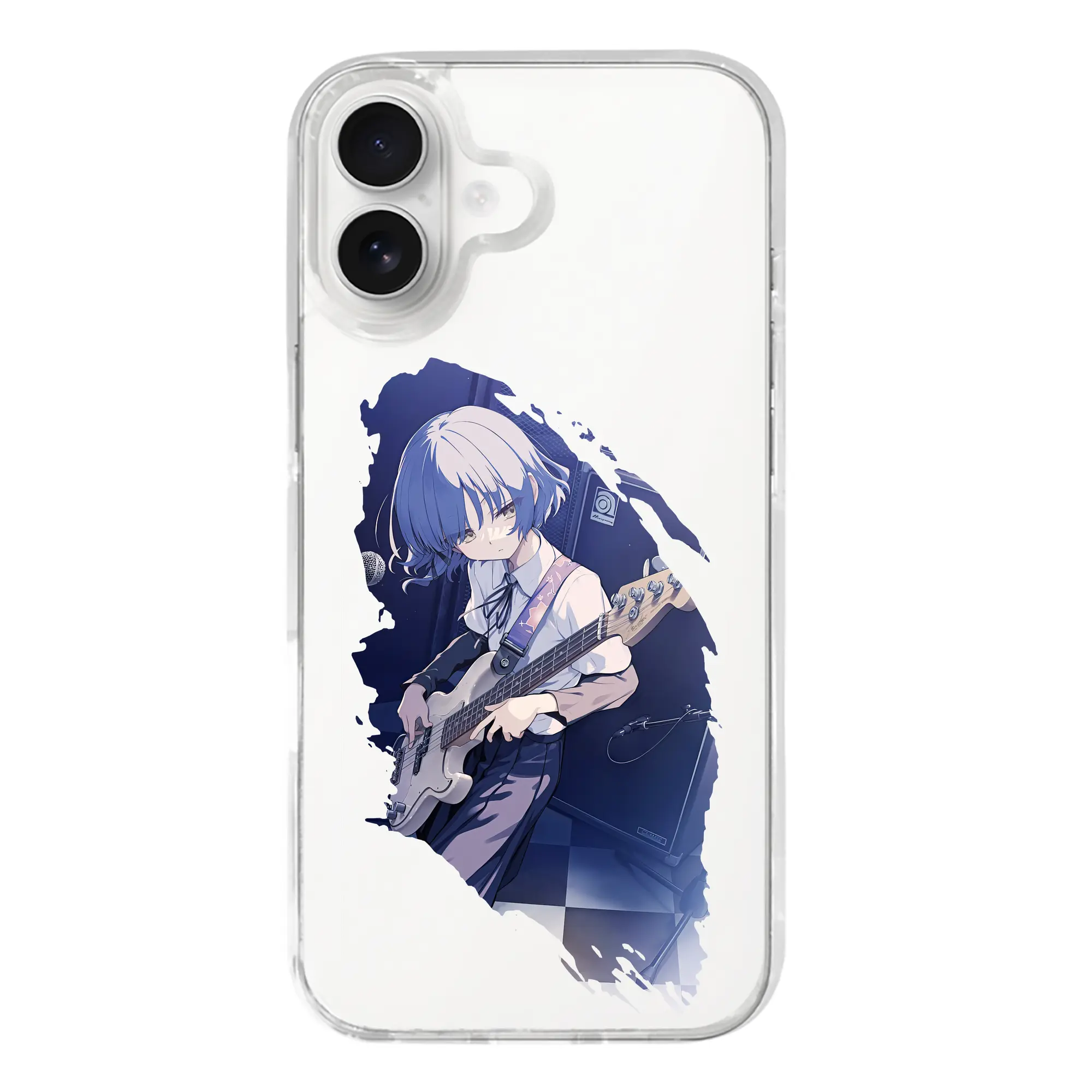 ぼっちざろっく！ グッズ,山田リョウ - iPhone 17シリーズ 透明スマホケース – 薄型・耐衝撃・精密フィット保護カバー